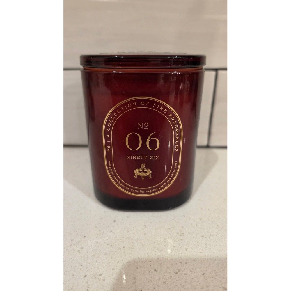 DW Home Ninety Six No. 06 Candle 10.1 oz Luxury Soy Blend | Rouge Fonce